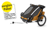 Thule Anhänger Chariot SPORT 2 Double, natural gold20 ,  Sorglos-Paket inkl. Kupplungsmontage und Sicherheitscheck 