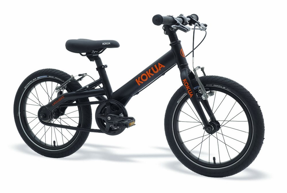 Kokua Like to Bike 16  schwarz orange Grösse: 16  Rad