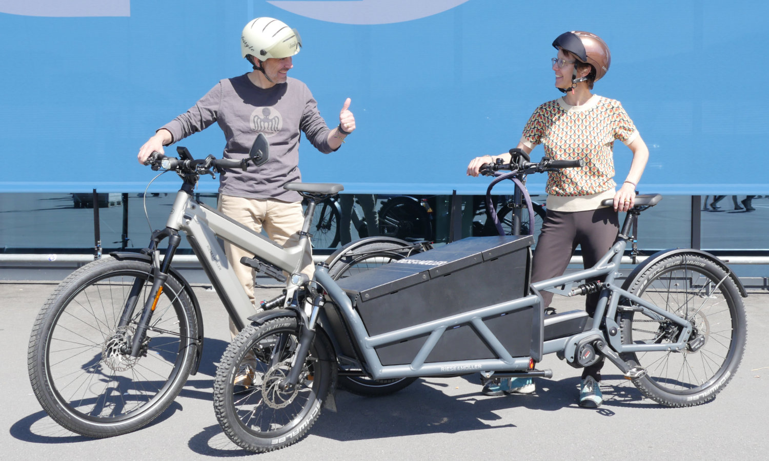 Velociped Kriens unterstützt die Luzernmobil-Challenge mit E-bieks von Riese&Müller